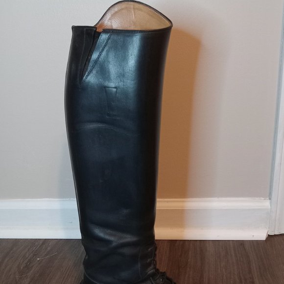 E. Vogel custom black leather field boots ladies size 7 - Picture 8 of 11